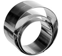 Ibili Lote 3 Aros Redondos 7-8-10+PISADOR 7 CM, Acero Inoxidable