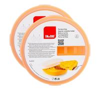 Ibili - Lote De 2 Recipientes Redondos Porta Tortillas Y Porta Tartas De 26 Cm. Naranja