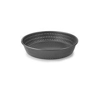 IBILI Molde Alto Perforado CROUS 24 CM, Stainless Steel, Negro