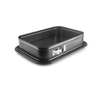 IBILI - Molde Desmontable Rectangular con Base Extra Moka 35X24 cms, Chapa de Acero con Antiadherente PFAS free