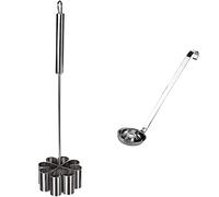 IBILI Molde FLORON INOX (Mango Recto), Stainless Steel & 712100 Buñolera inox