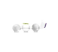 Ibili 870500 Set 4 Molde Bolas Hielo 5,5 cm. plastico, Silicona, 12 x 12 x 7