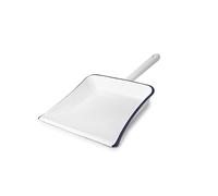 IBILI - Pal Blanca de 37 x 27 cm Acero Esmaltado Vitrificado Diseño Artesanal