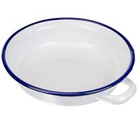 Ibili Plato Huevos 18 CM, Stainless Steel, Blanco y Azul, 18 x 18 x 5 cm