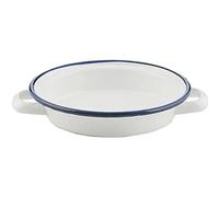 Ibili Plato Huevos 16 CM, Stainless Steel, Blanco Y Azul, 16 x 16 x 5 cm