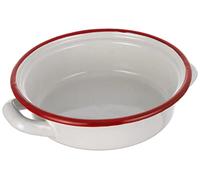 Ibili Plato Huevos Bordeaux 14 CM, Stainless Steel, Blanco/Rojo, 14 x 14 x 14 cm