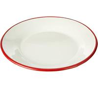 Ibili Plato Llano Bordeaux 22 CM, Stainless Steel, White/Red, 22 x 22 x 5 cm