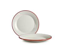 IBILI Plato para Postre Bordeaux 18 CM, Stainless Steel, Blanco, Talla única