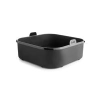 IBILI - Recipiente Cuadrado para Freidora de Aire - 24,5 x 24,5 x 7 cm - Fabricado en Silicona platino 100%