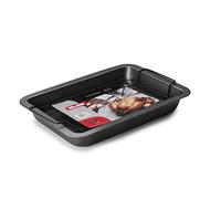 Ibili RUSTIDERA con Parrilla 37,50X27X5,50 CM, Stainless Steel, Negro, 37 x 27 x 6 cm