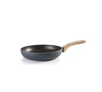 IBILI - Sarten bux, 16 cms, Aluminio, Mango madera, Antiadherente xylan, Apto para induccion