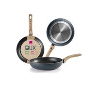 IBILI - Sarten bux, 20 cms, Aluminio, Mango madera, Antiadherente xylan, Apto para induccion