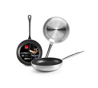 IBILI - Sarten gastronomy, 30 cms, Aluminio, Antiadherente xylan, Especial cocinas de gas