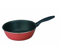 IBILI - Sarten honda con mango y asa new orange, 30 cms, Acero esmaltado vitrificado, Antiadherente, Apta para induccion