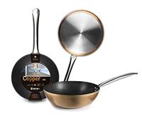 IBILI - Sarten honda natura copper, 28 cms, Aluminio, Antiadherente estilo piedra, Apto para induccion