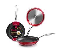 IBILI - Sarten red rock, 22 cms, Aluminio, Antiadherente quantanium, Apta para induccion