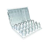 Ibili Set 24 CORNETES (San Libre de BPA), Stainless Steel, 25 x 18 x 6 cm