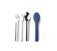 IBILI - Set 3 Cubiertos Go, Acero Inoxidable, Con funda de Silicona