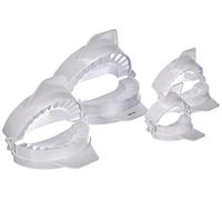 Ibili Set 4 moldes empanadillas, Stainless Steel, Blanco