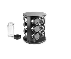 IBILI - Set 9 Especieros+Soporte Giratorio Confort, 17 x 20 cms