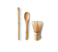 IBILI - Set Matcha 3 piezas, Bambú, cuchara de medida “Chashaku”, batidor “Chasen” y cuchara tradicional
