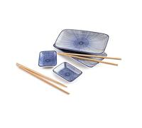 IBILI - Set Sushi, 2 Bandejas + 2 Cuencos + 4 Palillos