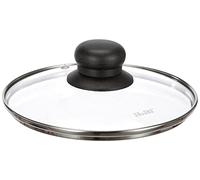 Ibili Tapa de Cristal Prisma 18 cm, Plata y Negro