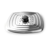 IBILI - Tapa Multiusos Cuadrada, Acero inoxidable, Especial para Grills