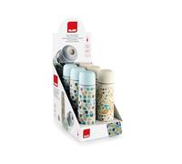 IBILI - Termo Para Líquidos Bosque 500 Ml, Acero Inoxidable 18/10, Doble pared, Color Aleatorio