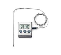 Ibili TERMOMETRO Digital MAGNETICO con SONDA, Stainless Steel, Plata, 15 x 26 x 2 cm