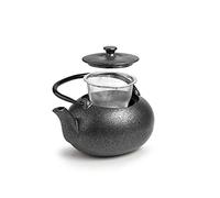 IBILI - Tetera hierro fundido Sana, 0.6 litros, Interior esmaltado, Apto para inducción