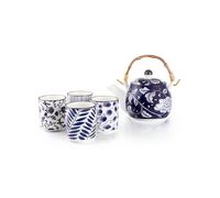 Ibili Tetera japonesa + 4 tazas flora. Multicolor Variante única