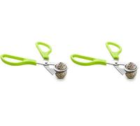 IBILI - Tijeras Huevo Codorniz Verde 14 x 6 cm. (Paquete de 2)