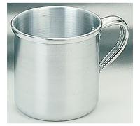 IBILI Vaso cilíndrico de alumbre 8 Cm, aluminio, metálico, 1 unidad (paquete de 1)