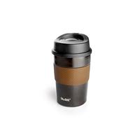 IBILI - Vaso Doble Pared Luxe Café, 360 ml, Acero inoxidable, Hermético, Marron