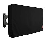 iBirdie Funda de televisión para exteriores, impermeable, resistente a la intemperie, gruesa, 600 D, con parte inferior, protector TV plana de 70-75'', negro, tamaño 172,72 x 106,68 cm (ancho x alto)