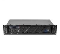 Ibiza - AMP1000-MKII - Amplificador PA profesional 2x800W con entradas RCA/Jack y salidas Speakon/Born - 19" Rackable - Negro
