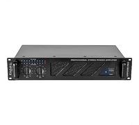 Ibiza - AMP2000-MKII - Amplificador PA profesional 2x1500W con entradas XLR/Jack y salidas Speakon/Born - 19" Rackable - Negro