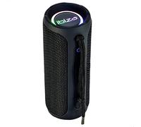 Ibiza - BULLET20 - Bafle portátil Bluetooth 360° de 20W, a pilas con anillos de luz LED y función TWS - Negro