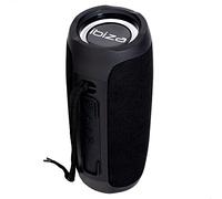Ibiza - BULLET30 - Bafle portátil Bluetooth 360° de 30W, funciona con batería con anillos de luz LED y función TWS - Negro