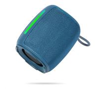 Ibiza - COOLBOX - Altavoz portátil, bafle sobre batería Recargable USB-C - Bluetooth, TWS, USB, MicroSD, AUX, Llamada Manos Libres - Azul