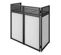 Ibiza - DS30 - Pie de DJ profesional plegable ajustable con paneles de acabado opacos - Maletín de transporte incluido - Negro