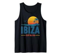 Ibiza España Retro Sunset Vacaciones Camiseta sin Mangas