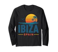 Ibiza España Retro Sunset Vacaciones Manga Larga