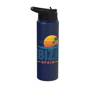 Ibiza España Retro Sunset Vacaciones Stainless Steel Insulated Water Bottle
