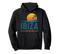 Ibiza España Retro Sunset Vacaciones Sudadera con Capucha