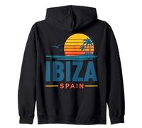 Ibiza España Retro Sunset Vacaciones Sudadera con Capucha