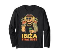 Ibiza Final Boss Disco Party Beach Summer Manga Larga