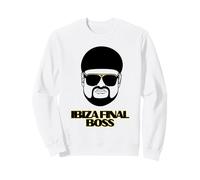 Ibiza Final Boss Head Funny Meme Club Star Spain UK Sudadera