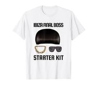 Ibiza Final Boss Starter Kit Funny Meme Club Star Spain UK Camiseta